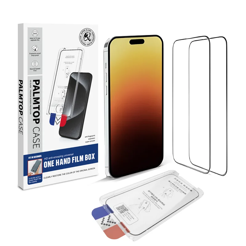 Vanguard tempered glass screen protector with one-hand install tray